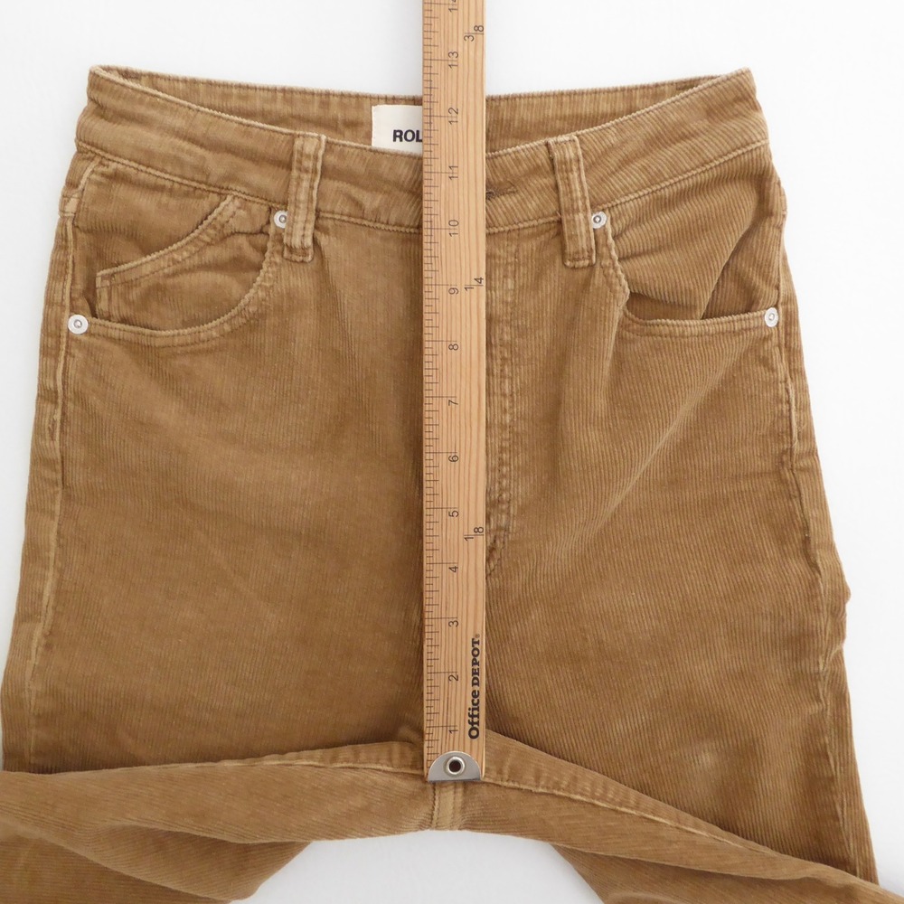 Rolla's Women Dusters Bootcut Tan Corduroy High Rise Slim Bootcut 26 - Picture 7 of 12